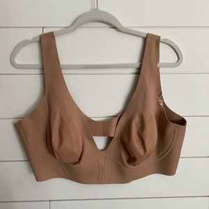 SKIMS 4x bonded corset plunge bralette in Sienna NWT
